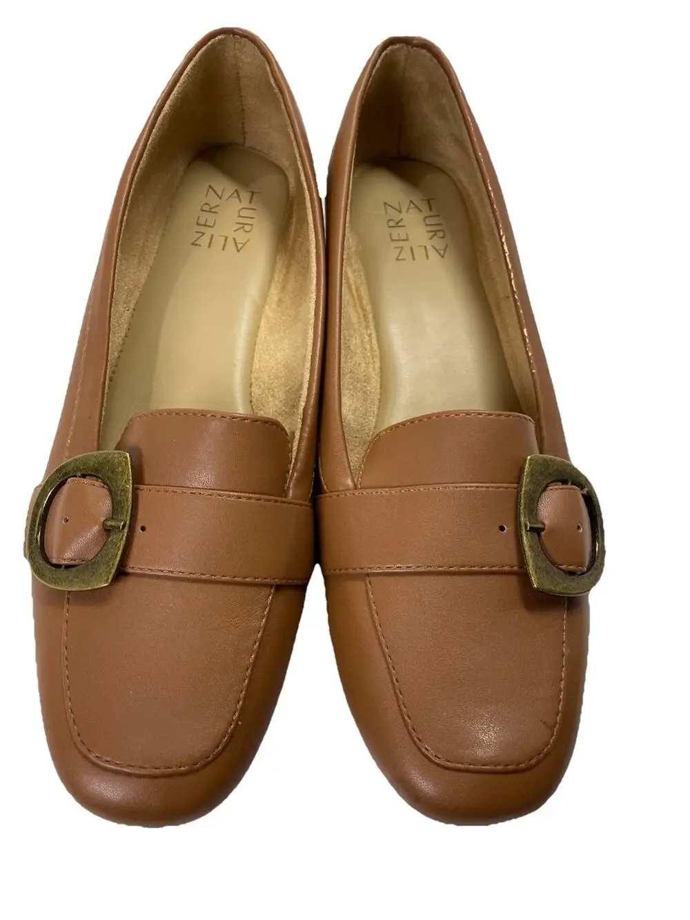 NATURALIZER Women’s Loafer Kayden Moc English Tea 9M Tan/Brown Slip On